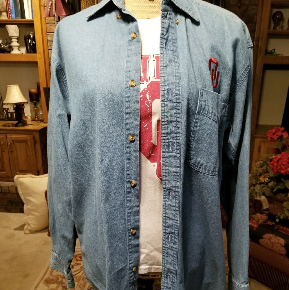 OU jean shirt and tee